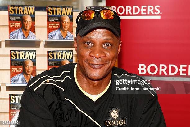 Darryl Strawberry promotes "Straw" at Borders Penn Plaza on May 7, 2010 in New York City.