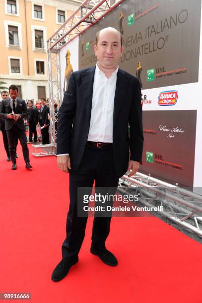 Antonio Albanese attends the 'David Di Donatello' movie awards at the Auditorium Conciliazione on May 7, 2010 in Rome, Italy.
