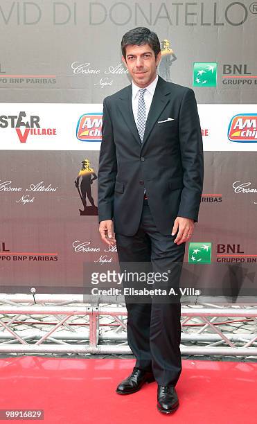 Pierfrancesco Favino attends the 'David Di Donatello' Italian Movie Awards on May 7, 2010 in Rome, Italy.