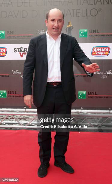 Antonio Albanese attends the 'David Di Donatello' Italian Movie Awards on May 7, 2010 in Rome, Italy.