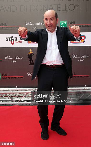 Antonio Albanese attends the 'David Di Donatello' Italian Movie Awards on May 7, 2010 in Rome, Italy.