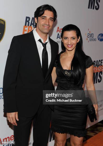 Actor Gilles Marini and Carole Marini arrive at the 17th Annual Race to Erase MS event co-chaired by Nancy Davis and Tommy Hilfiger at the Hyatt...