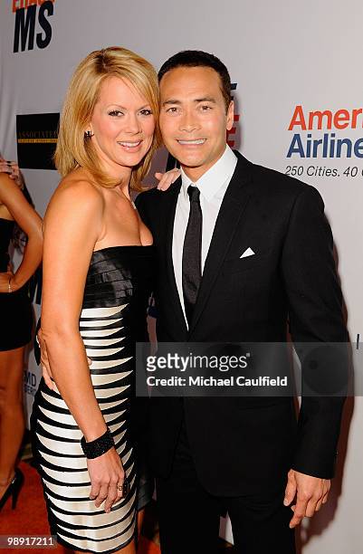 Actor Mark Dacascos and wife Julie Condra arrive at the 17th Annual Race to Erase MS event co-chaired by Nancy Davis and Tommy Hilfiger at the Hyatt...