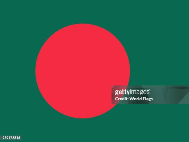 official national flag of bangladesh, bangladesch - bangladesh national flag stock-grafiken, -clipart, -cartoons und -symbole