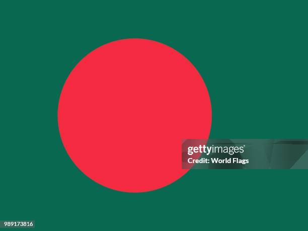 official national flag of bangladesh, bangladesch - bangladesch stock illustrations