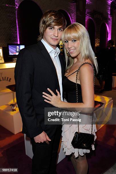 Annemarie Eilfeld and new boyfriend Steffen Cieszynski attend the 'Duftstars 2010' at the Station on May 7, 2010 in Berlin, Germany.