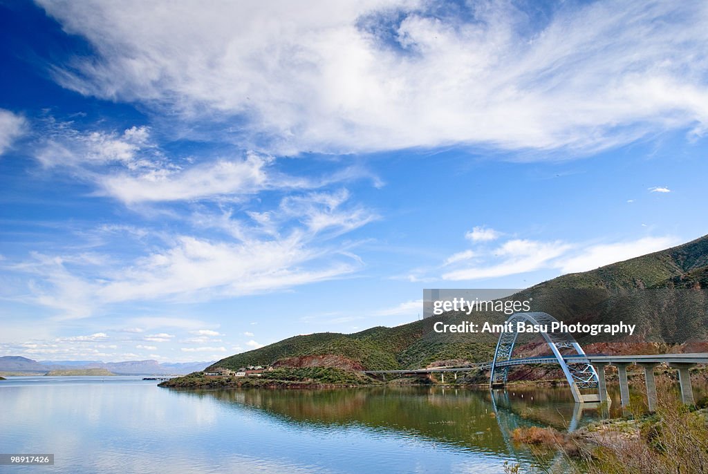 Bridge over Roosevelt Lake, Arizona