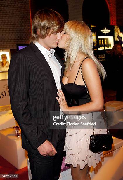 Singer Annemarie Eilfeld and boyfriend Steffen Cieszynski attend 'Duftstars 2010' at the Station on May 7, 2010 in Berlin, Germany.