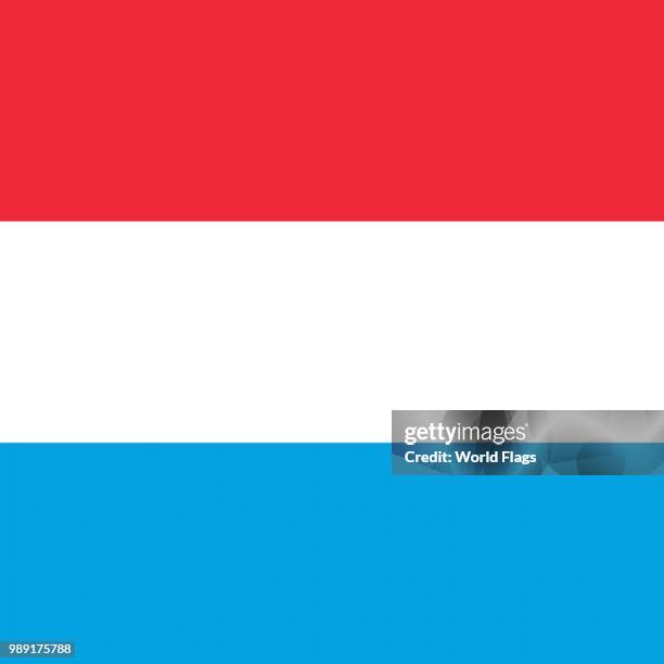 official national flag of luxembourg - luxembourg flag stock illustrations