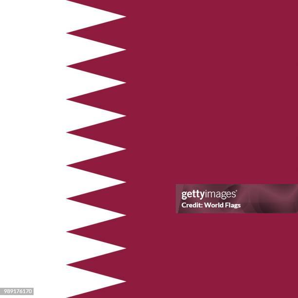 Qatar-Flagge Aufkleber – 18x4 Cm, Vinyl, Wetterfest & Selbstklebend