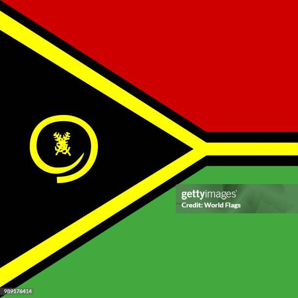 official national flag of vanuatu - vanuatu flag stock illustrations