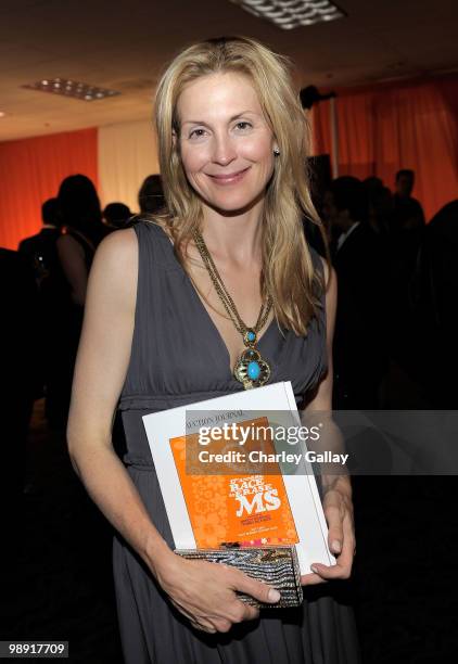 Actress Kelly Rutherford attends 17th Annual Race to Erase MS event cocktail reception co-chaired by Nancy Davis and Tommy Hilfiger at the Hyatt...