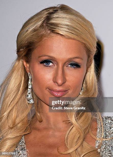 Paris Hilton arrives at the 17th Annual Race to Erase MS event co-chaired by Nancy Davis and Tommy Hilfiger at the Hyatt Regency Century Plaza on May...