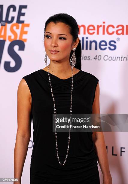 Actress Kelly Hu arrives at the 17th Annual Race to Erase MS event co-chaired by Nancy Davis and Tommy Hilfiger at the Hyatt Regency Century Plaza on...