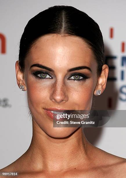 Actress Jessica Lowndes arrives at the 17th Annual Race to Erase MS event co-chaired by Nancy Davis and Tommy Hilfiger at the Hyatt Regency Century...