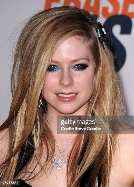 Musician Avril Lavigne arrives at the 17th Annual Race to Erase MS event co-chaired by Nancy Davis and Tommy Hilfiger at the Hyatt Regency Century...