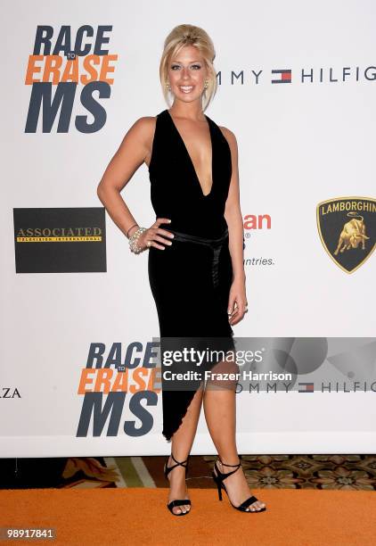 Personality Holly Montag arrives at the 17th Annual Race to Erase MS event co-chaired by Nancy Davis and Tommy Hilfiger at the Hyatt Regency Century...