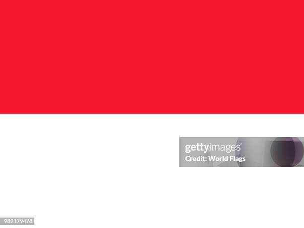 official national flag of monaco - monaco flag stock illustrations