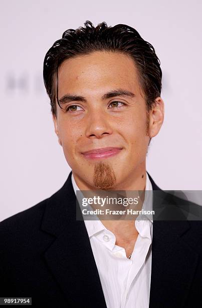 Olympic gold medalist Apolo Ohno arrives at the 17th Annual Race to Erase MS event co-chaired by Nancy Davis and Tommy Hilfiger at the Hyatt Regency...