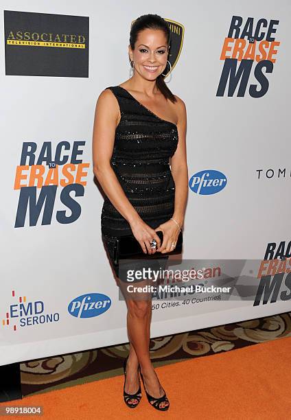 Actress Brooke Burke arrives at the 17th Annual Race to Erase MS event co-chaired by Nancy Davis and Tommy Hilfiger at the Hyatt Regency Century...