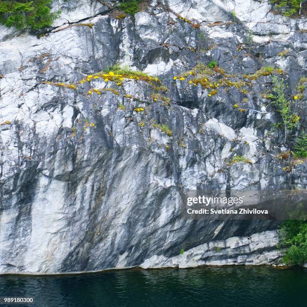 marble canyon, ruskeala - marble canyon foto e immagini stock