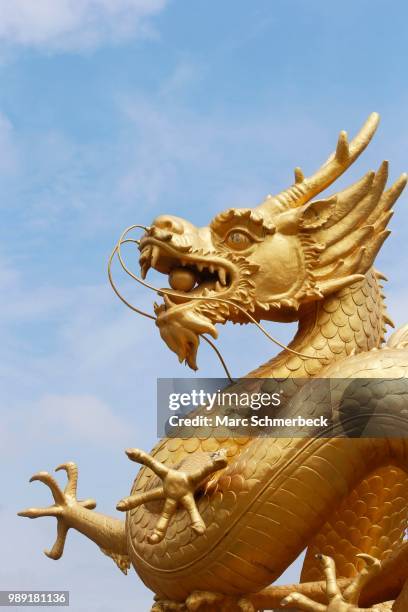 sea dragon, sea dragon monument, phuket, thailand - marc schmerbeck stockfoto's en -beelden