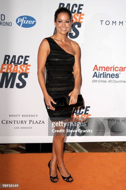 Model Brooke Burke arrives at the 17th Annual Race to Erase MS event co-chaired by Nancy Davis and Tommy Hilfiger at the Hyatt Regency Century Plaza...