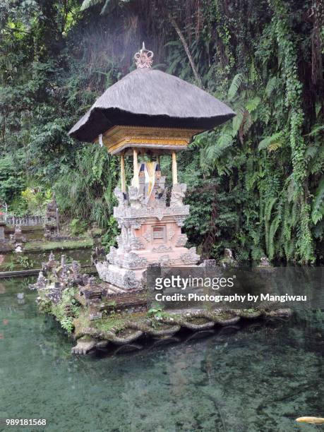 balinese temple - incense coils stock-fotos und bilder