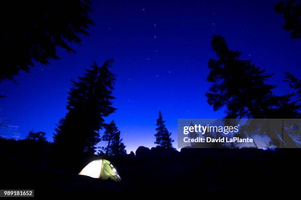 big dipper over tent 3 - big dipper stock-fotos und bilder