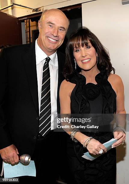 Dr Phil McGraw and Robin McGraw attend the 17th Annual Race to Erase MS event co-chaired by Nancy Davis and Tommy Hilfiger at the Hyatt Regency...