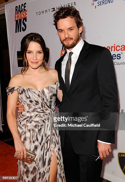 Actress Sophia Bush and actor Austin Nichols arrive at the 17th Annual Race to Erase MS event co-chaired by Nancy Davis and Tommy Hilfiger at the...