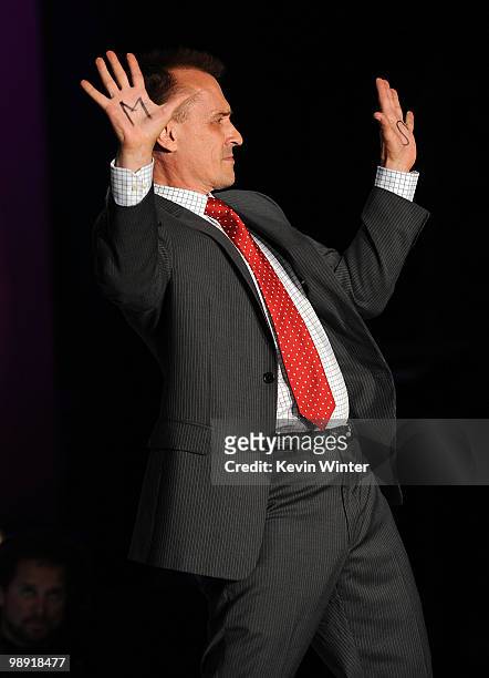 Actor Robert Knepper walks the runway during the 17th Annual Race to Erase MS event co-chaired by Nancy Davis and Tommy Hilfiger at the Hyatt Regency...
