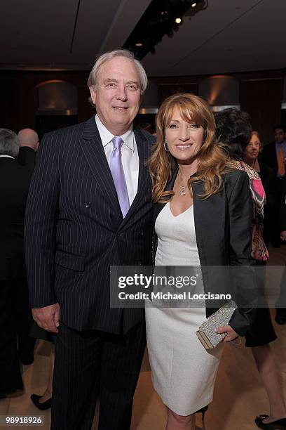 Director and actor James Keach, his wife, actress and writer Jane Seymour attend the pre-celebration reception for the 25th annual Ellis Island...