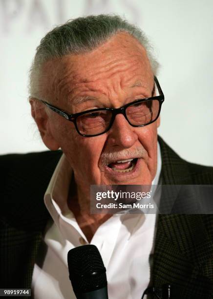 Comic book legend Stan Lee attends the unveiling of his celebrity star at the Brenden Theatres inside the Palms Casino Resort May 7, 2010 in Las...