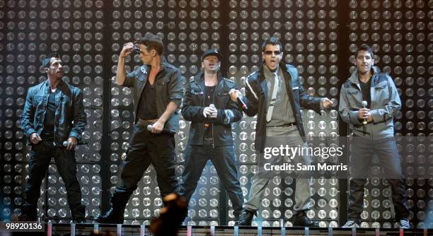 New Kids on the Block performs at The Pearl concert theater at the Palms Casino Resort May 7, 2010 in Las Vegas, Nevada.