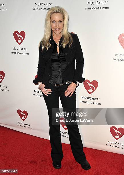 Cherie Currie of The Runaways attends the 6th annual MusiCares MAP Fund benefit concert at Club Nokia on May 7, 2010 in Los Angeles, California.