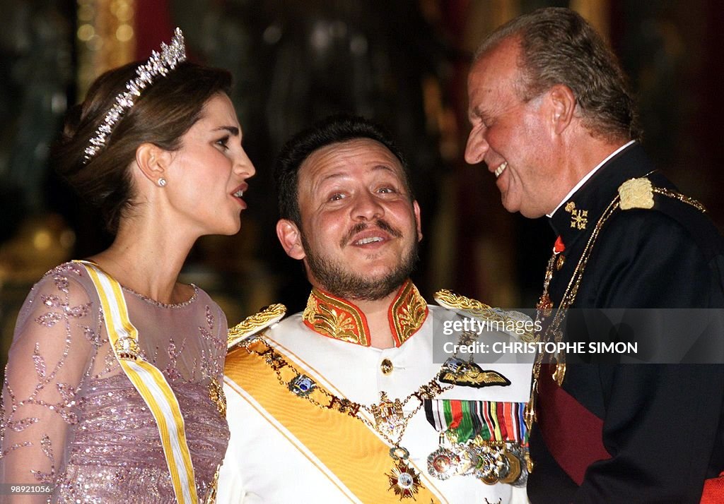 Spanish King Juan Carlos (R), Jordan's K
