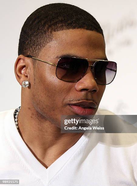 Rapper Nelly celebrates his 'Apple Bottoms' collection at Macy's on May 7, 2010 in Culver City, California.