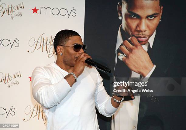 Rapper Nelly celebrates his 'Apple Bottoms' collection at Macy's on May 7, 2010 in Culver City, California.