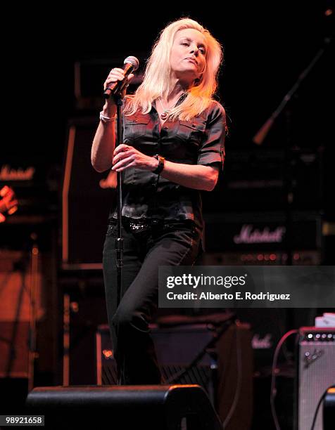 Singer Cherie Currie performs at the 6th Annual MusiCares MAP Fund Benefit Concert at Club Nokia on May 7, 2010 in Los Angeles, California.