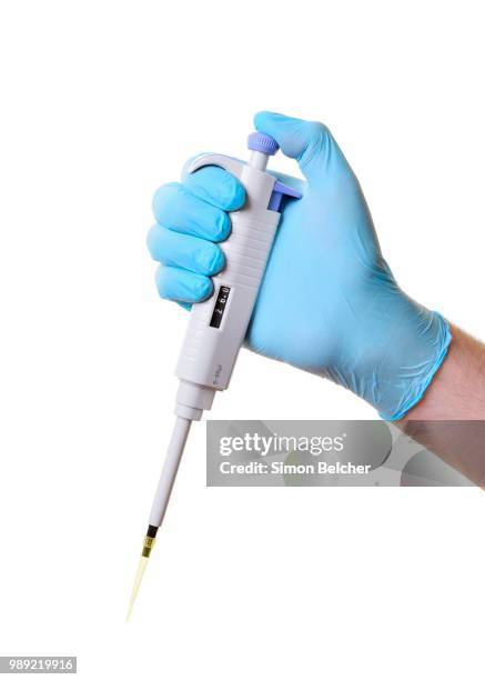 pipette, adjustable volume micropipette, cut out - pipette stock pictures, royalty-free photos & images