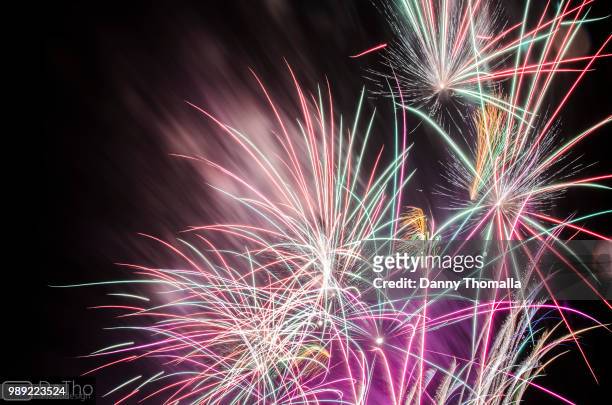 colorful firework - thomalla stock-fotos und bilder
