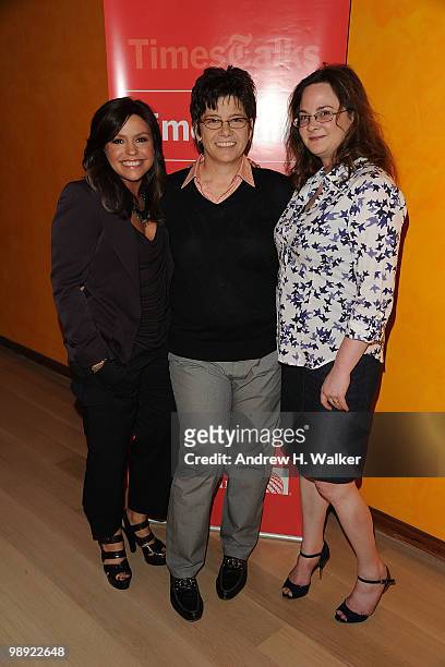 Rachael Ray, Kim Severson and Julie Powell attends TimesTalk at TheTimesCenter on May 7, 2010 in New York City.