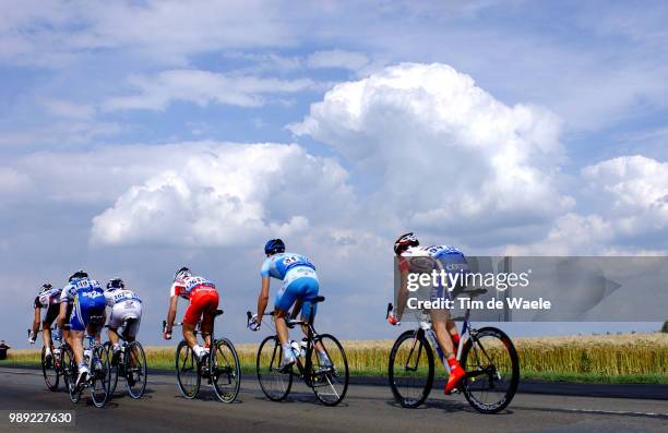 Tour De France 2004 Illustration Illustratie, Landscape Paysage Landschap, Peleton Peloton, Clowd Nuage Wolkenstage Etape Rit 2 : Charleroi -...