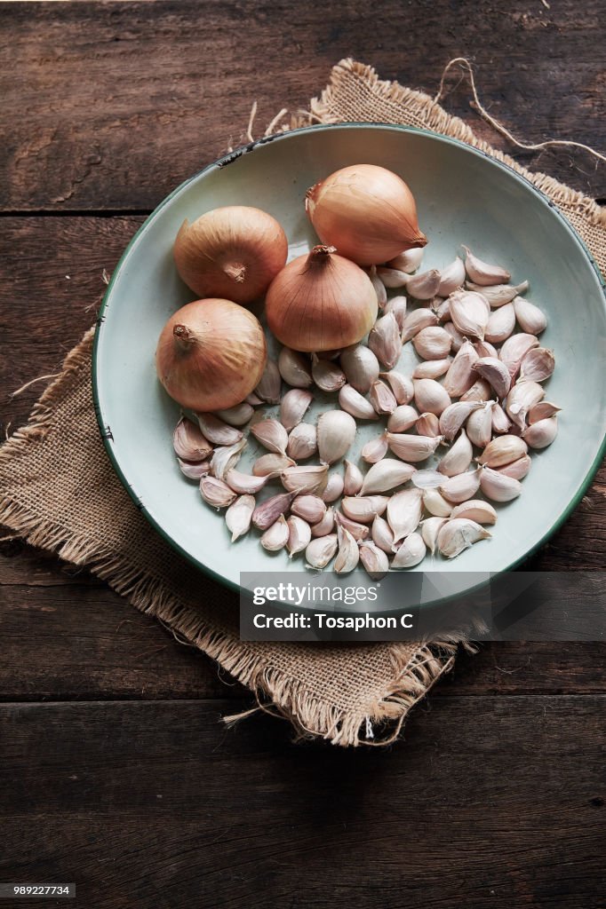 Onion and garlic