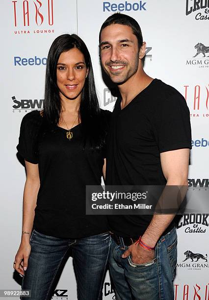 Television personalities Jenna Morasca and Ethan Zohn arrive at the Tabu Ultra Lounge at the MGM Grand Hotel/Casino for the opening night of the...