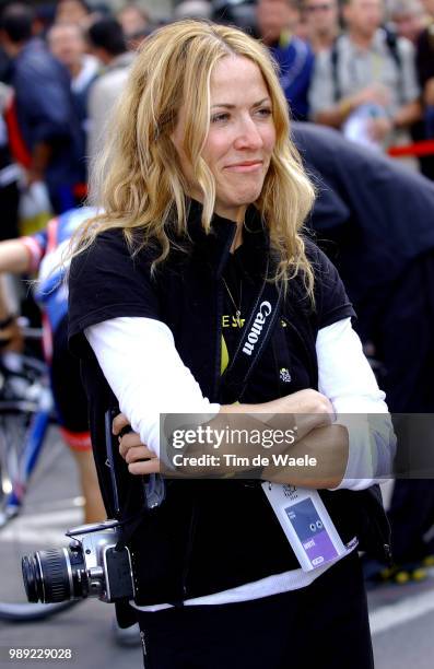 Tour De France 2004 Crow Sheryl Singer Zanger Chanteusestage Etape Rit 2 : Charleroi - Namurronde Van Frankrijk