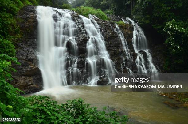 abbey falls, coorg, india - coorg india stock pictures, royalty-free photos & images