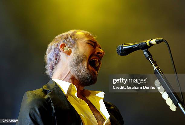 Daniel Johns of the band Silverchair performs on stage during Groovin The Moo Festival 2010 at the Maitland Showground on May 8, 2010 in Maitland,...