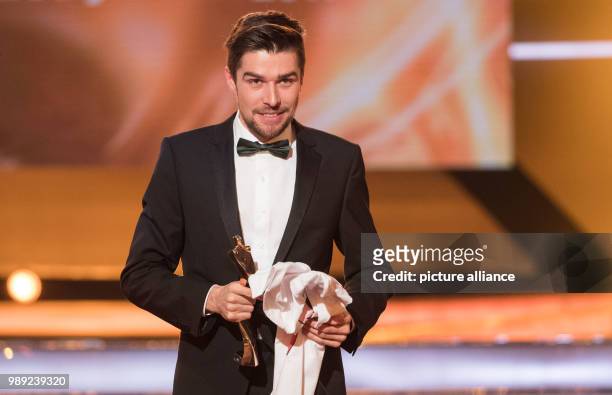 Athlete of the year 2017, Johannes Rydzek during the award ceremony of "Athlete of the year" at the Kurhaus in Baden-Baden, Germany, 17 December...